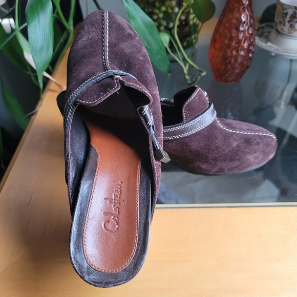 Cole Haan Slip-on Brown Suede Leather wedge - Picture 5 of 8